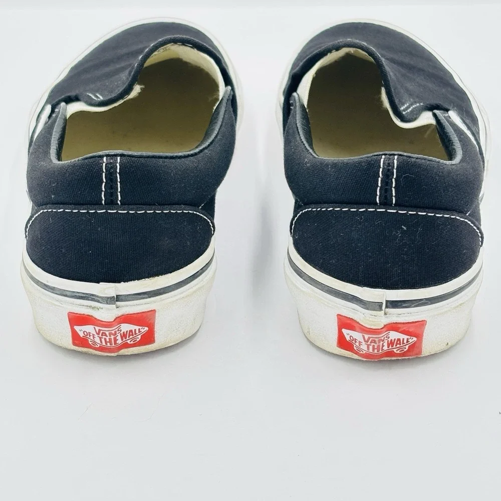 Vans Off The Wall Sneakers Shoes Unisex Adults M 3.5 W 5 Black Canvas Slip On